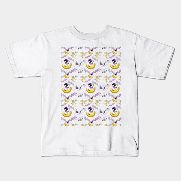 The Space Dab Pattern Kids T-Shirt by Worldengine